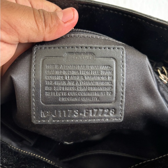 Coach Black Leather Interior